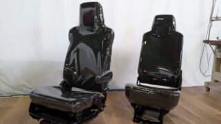 トラック運転席・助手席の透明ビニールシートカバー製作｜新潟市のお客様